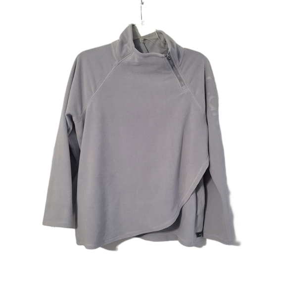 Calvin Klein Women's M Fleece Sweatshirt/Top Gray - Picture 2 of 10